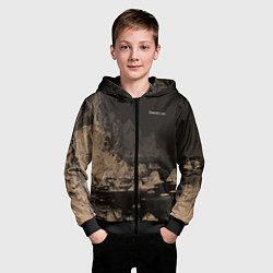 Толстовка на молнии детская Dream on тёмно-коричневый, цвет: 3D-черный — фото 2