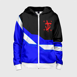 Детская толстовка на молнии Doom sport geometry