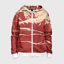 Детская толстовка на молнии Песочные горы-абстракция