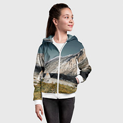 Толстовка на молнии детская Фардык-Кешене, цвет: 3D-белый — фото 2