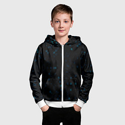 Толстовка на молнии детская Color dark blue khaki, цвет: 3D-белый — фото 2