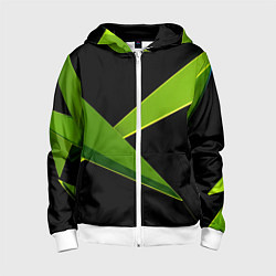 Детская толстовка на молнии Geometric neon