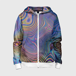 Детская толстовка на молнии Абстрактная рябь