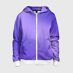 Детская толстовка на молнии Color purple gradient