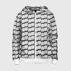 Детская толстовка на молнии Символы валькнут как защитная кольчуга