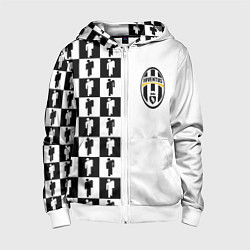 Детская толстовка на молнии Ювентус паттерн люди