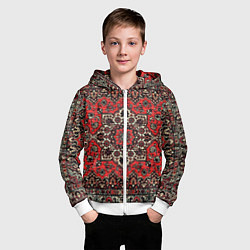 Толстовка на молнии детская Пыльный ковёр, цвет: 3D-белый — фото 2