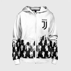 Детская толстовка на молнии Ювентус краски люди