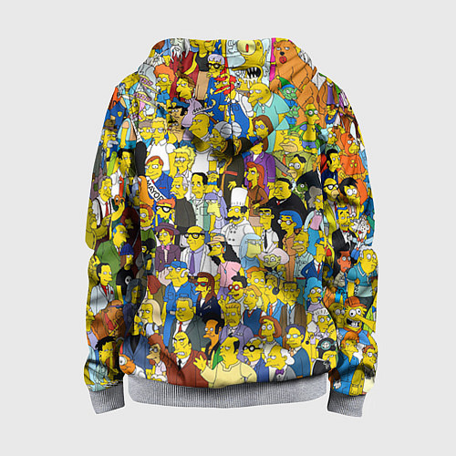 Детская толстовка на молнии Simpsons Stories / 3D-Меланж – фото 2