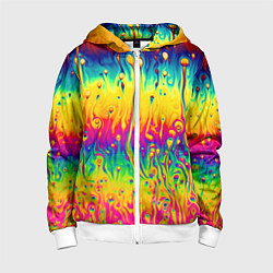 Детская толстовка на молнии Tie dye