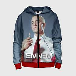 Толстовка на молнии детская Eminem Fire, цвет: 3D-красный