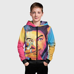 Толстовка на молнии детская Big Bang Art, цвет: 3D-черный — фото 2