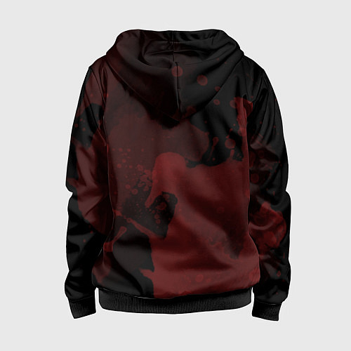 Детская толстовка на молнии Зомби клоун / 3D-Черный – фото 2