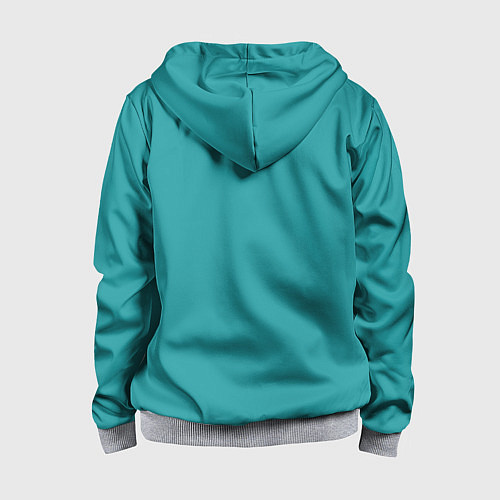 Детская толстовка на молнии Пингвин с фотоаппаратом / 3D-Меланж – фото 2