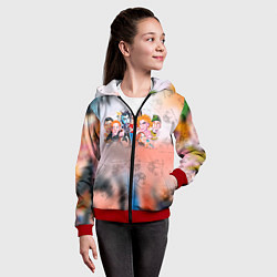 Толстовка на молнии детская Король и Шут, цвет: 3D-красный — фото 2