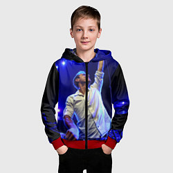 Толстовка на молнии детская Armin Van Buuren, цвет: 3D-красный — фото 2