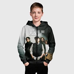 Толстовка на молнии детская Fall Out Boy: Guys, цвет: 3D-черный — фото 2
