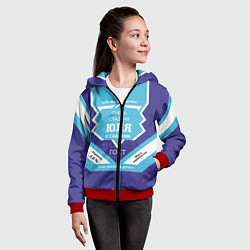 Толстовка на молнии детская Сладкая Юля, цвет: 3D-красный — фото 2