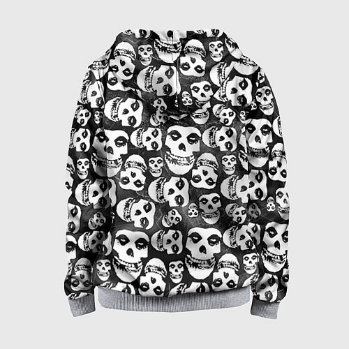 Детская толстовка на молнии Misfits Pattern / 3D-Меланж – фото 2