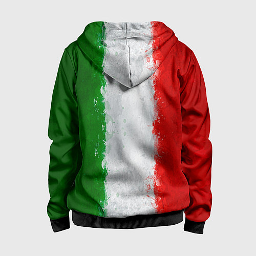 Детская толстовка на молнии Italian / 3D-Черный – фото 2