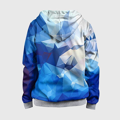 Детская толстовка на молнии Абстракция / 3D-Меланж – фото 2