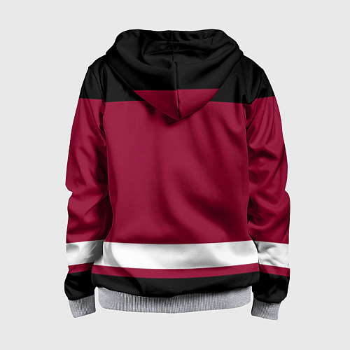 Детская толстовка на молнии Arizona Coyotes / 3D-Меланж – фото 2