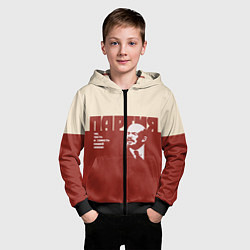 Толстовка на молнии детская Партия, цвет: 3D-черный — фото 2