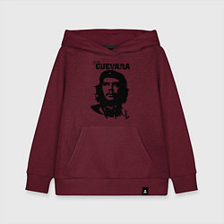 Толстовка детская хлопковая Che Guevara, цвет: меланж-бордовый