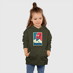 Толстовка детская хлопковая Zoidberg: Why not?, цвет: хаки — фото 2