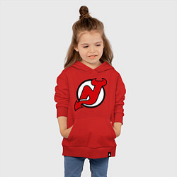Толстовка детская хлопковая New Jersey Devils, цвет: красный — фото 2