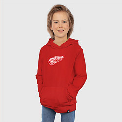 Толстовка детская хлопковая Detroit Red Wings, цвет: красный — фото 2