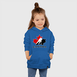Толстовка детская хлопковая Canada, цвет: синий — фото 2