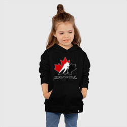 Толстовка детская хлопковая Canada, цвет: черный — фото 2