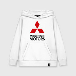Толстовка детская хлопковая Mitsubishi, цвет: белый