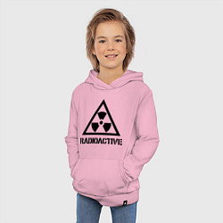 Толстовка детская хлопковая Radioactive, цвет: светло-розовый — фото 2