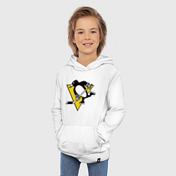 Толстовка детская хлопковая Pittsburgh Penguins: Malkin 71, цвет: белый — фото 2