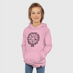 Толстовка детская хлопковая Hellsing Pentagram, цвет: светло-розовый — фото 2