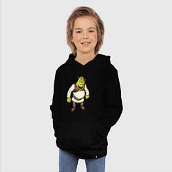Толстовка детская хлопковая Shrek 3, цвет: черный — фото 2
