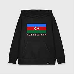 Толстовка детская хлопковая Азербайджан, цвет: черный