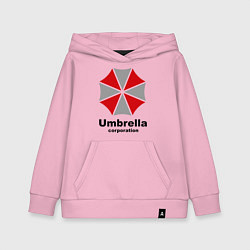 Толстовка детская хлопковая Umbrella corporation, цвет: светло-розовый