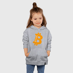 Толстовка детская хлопковая Bitcoin Boss, цвет: меланж — фото 2