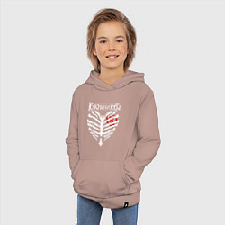 Толстовка детская хлопковая Кукрыниксы, цвет: пыльно-розовый — фото 2