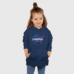 Толстовка детская хлопковая Tardis NASA, цвет: тёмно-синий — фото 2
