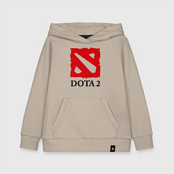 Толстовка детская хлопковая Dota 2: Logo, цвет: миндальный