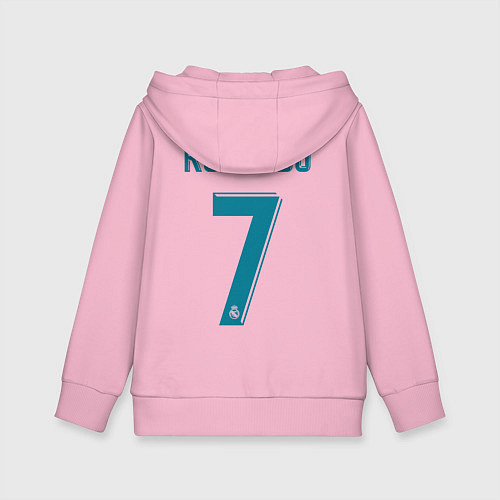Детская толстовка-худи Real Madrid: Ronaldo 07 / Светло-розовый – фото 2