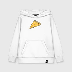 Толстовка детская хлопковая Bitcoin Pizza, цвет: белый