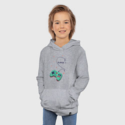 Толстовка детская хлопковая Perfect Team: Player 2, цвет: меланж — фото 2