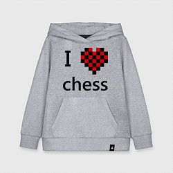 Детская толстовка-худи I love chess