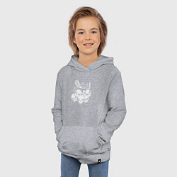 Толстовка детская хлопковая Cat Got Your Soul, цвет: меланж — фото 2