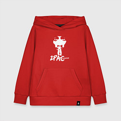 Толстовка детская хлопковая 2Pac: All Eyez On Me, цвет: красный